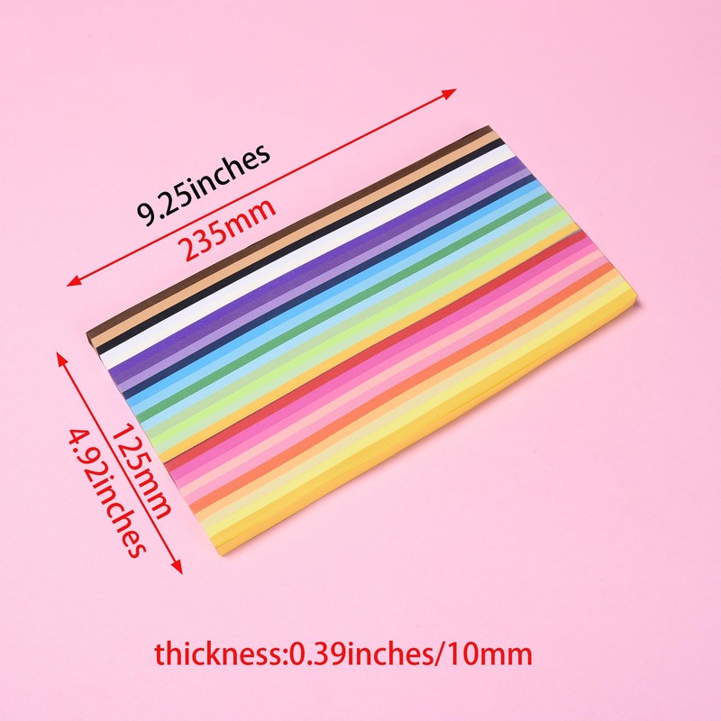 2700 Sheets Origami Star Paper Strips for DIY Hand Art