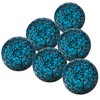 Kepfire 2.4 Inch Round Glass Sphere 6Pcs Mosaic Crackl Orbs