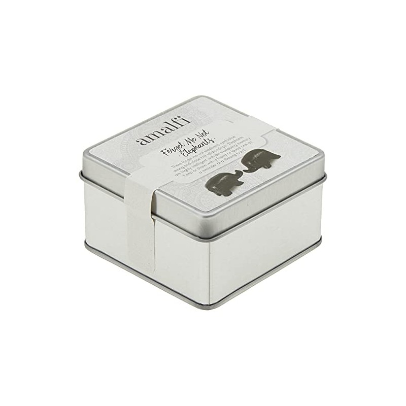 Amalfi EMDE 07 S/2 Forget Me Not Elephants, Black