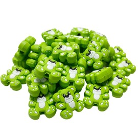 Yzzyemn 10pcs Knitting Needle Stoppers Point Protectors Knitting Accessories and Supplies Knitting Tools Knitting Starter kit Beginner for Knitting Gifts (Bear, Size 10-15)