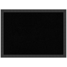 Black Cork Board (30.12 x 22.12 in.), Mezzanotte Black Wood Frame - Bulletin Board, Organization Board, Pin Board - Medium