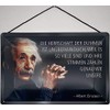 Blechschild With Cord 30 x 20 cm Albert Einstein: The Reign of the Dumb is Insurmountable Because There Are So Many. - Blechemma
