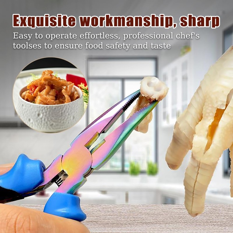 ZORZA 1Pcs Premium Fish Bone Pliers Sharp Fish Deboning Tool