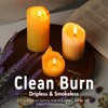 Natural Beeswax Candles 4 Packs, Beeswax Pillar Candles with 140