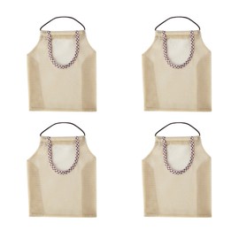 LUXIAOBAO 4 Pcs Hanging Storage Mesh Bags Pulling resistance Storage Tote Bags Mesh Grocery Bags for Garlics, Potatoes, Onions