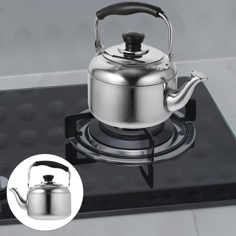 Alipis Stainless Steel Kettle with Whistle Sound Water Boiler for