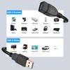 CERRXIAN 4FT USB 3.0 Extension Cable, Coiled USB A Male