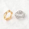 Chunky Chain Silk Scarf Ring Clip for Women Gold/Silver Plated