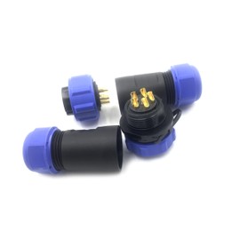 Connector Aviation Plug SP21 5-Pin Male Plug and Female Socket Cable Connector IP68 5 Pin Waterproof Round Connector In-Line Type Aviation Plug 500V 30A