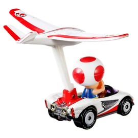 Hot Wheels Sapo Kart Mario Kart en P-Wing Kart con planeador plano
