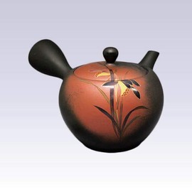 Tokyo Matcha Selection - Tokoname Kyusu teapot - SHOHO - Orchid - 320cc/ml - obi ami steel net [Standard ship by Int'l e-packet: with Tracking number & Insurance]