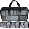 Evelots Cassette Tape Bag-See Thru Organizer/Storage-Handles-Easy Carry-No Dust/Moisture-Hold 200 with