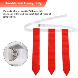 YEHEI Adjustable Football Set with Sliding Flags for 12 Players, 3 Flags Per Belt, Total 36 Flags for Children and Adults