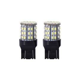 Acouto - Focos para faros delanteros, 12 V, 2 unidades, 1.5 W, 7443, 64-SMD, color , 6000 K, luz trasera de freno, luces LED