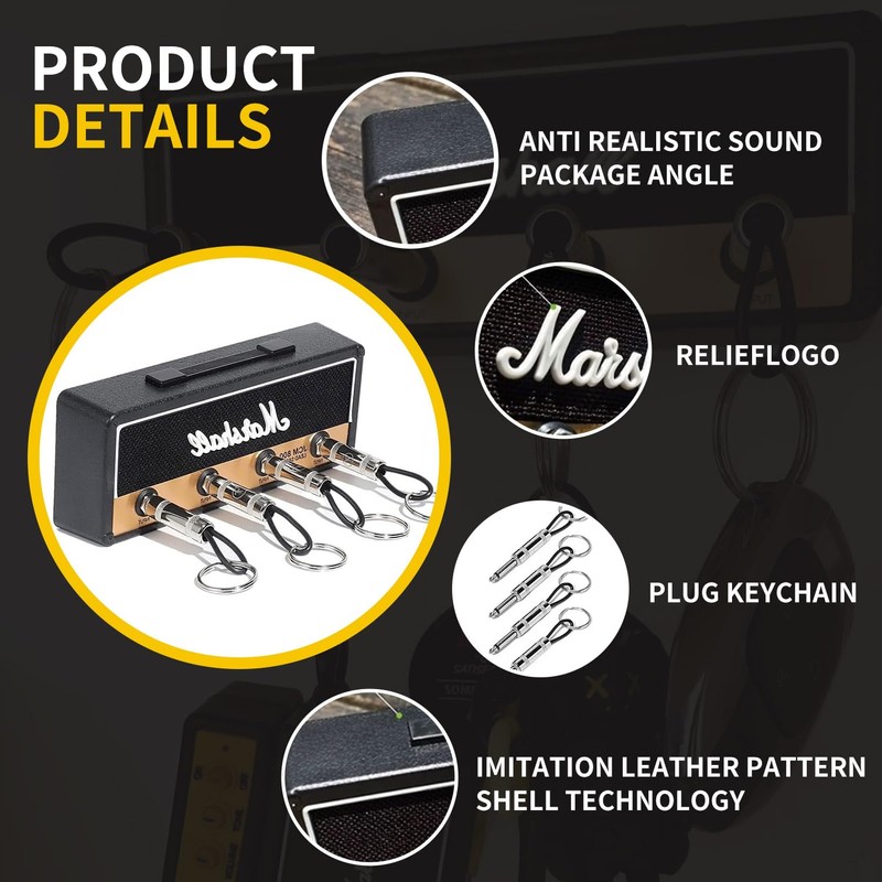 Marshall Key Holder for Wall - JCM800 Guitar Amp Key