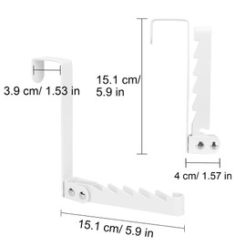 D-buy 2 Pcs Over The Door Hooks, Over The Door Hanger, Door Hooks for Hanging, Hook Hanger for Living Room, Bedroom, Bathroom, Kitchen Hanging Clothes, Coats, Towels, Hats, Bags