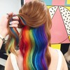 Landrain Pack of 8 Temporary Hair Chalks for Girls, Washable