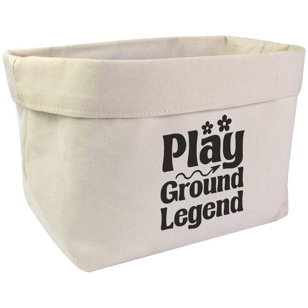 Azeeda Large 'Playground Legend Funny Text ' Canvas Organiser/Storage Bag