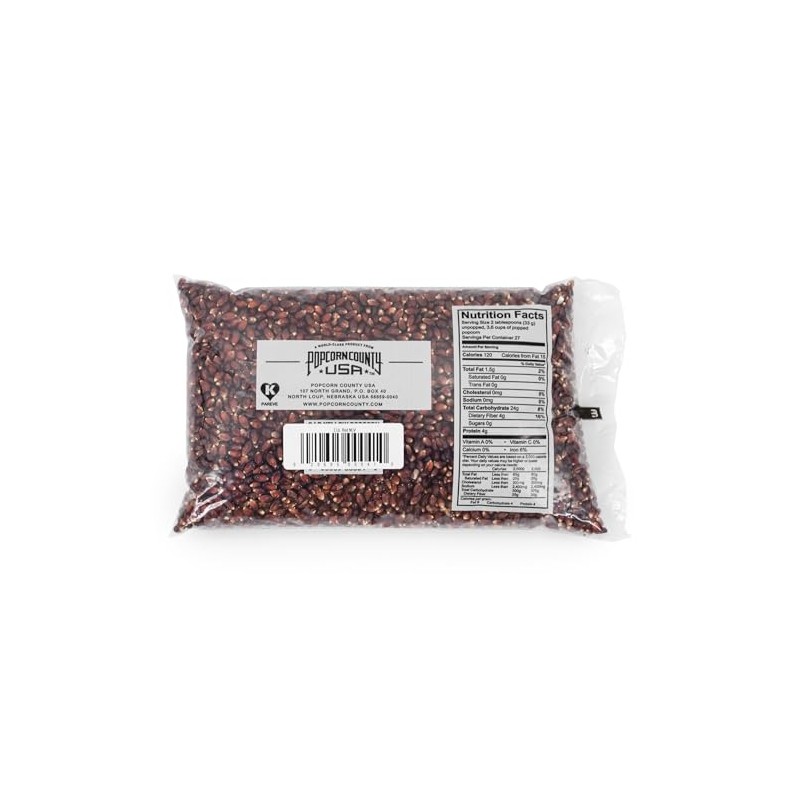 Popcorn County USA | Red Un-Popped Popcorn Kernels | Rich