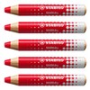 STABILO Markdry Set of 5 Marker Pencils - Red