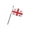 Georgia Country 4x6in Stick Flag - 1 dozen pack
