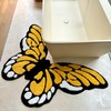 stitchworn 5x3ft Tufted Monarch Butterfly Rug Extra Large Nonslip Backing