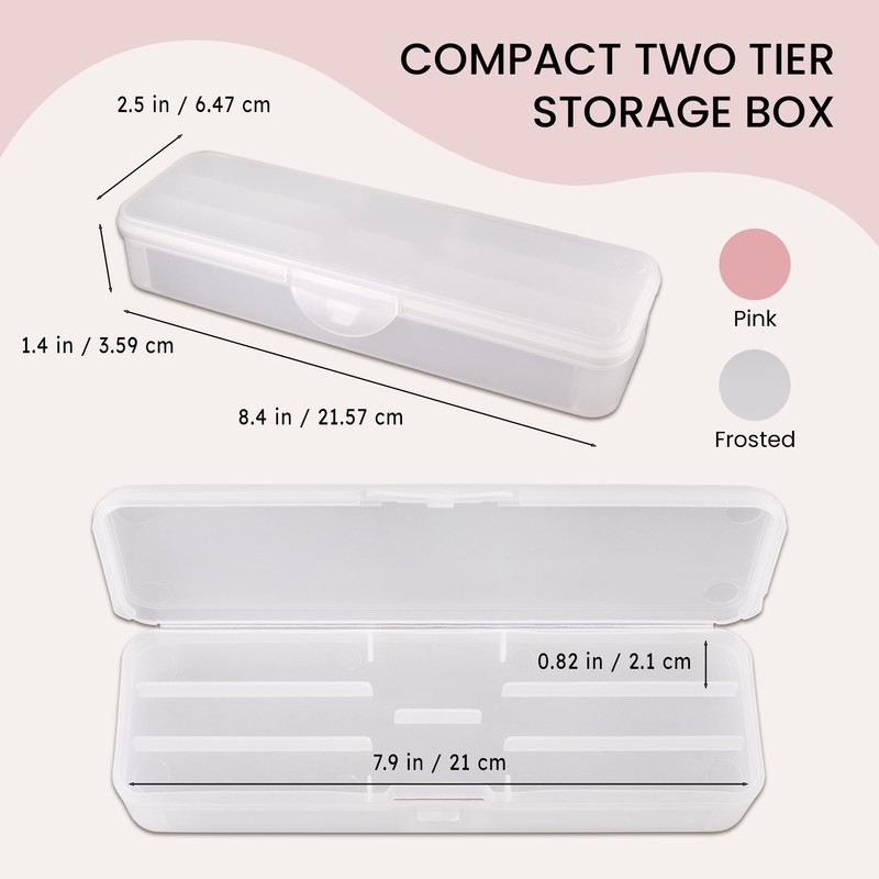 Beauticom Double-Layer Personal Storage Storage Case for Professional Nail Art