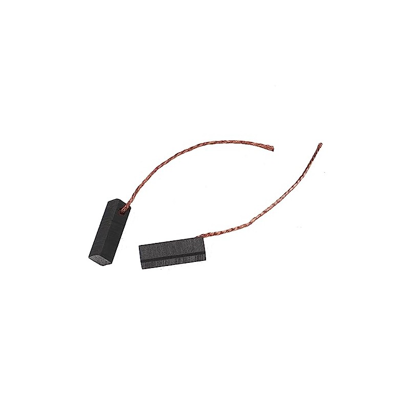 vhbw 2 x Carbon Brush Motor Carbon Abrasive Carbon 5