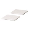 Soil Diatomaceous Earth Coaster Light Square Set of 2