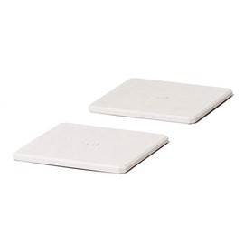 Soil Diatomaceous Earth Coaster Light Square Set of 2