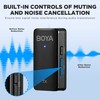 BOYA Wireless Lavalier Microphone for Camera, 20-Hours Battery, Noise Cancellation,