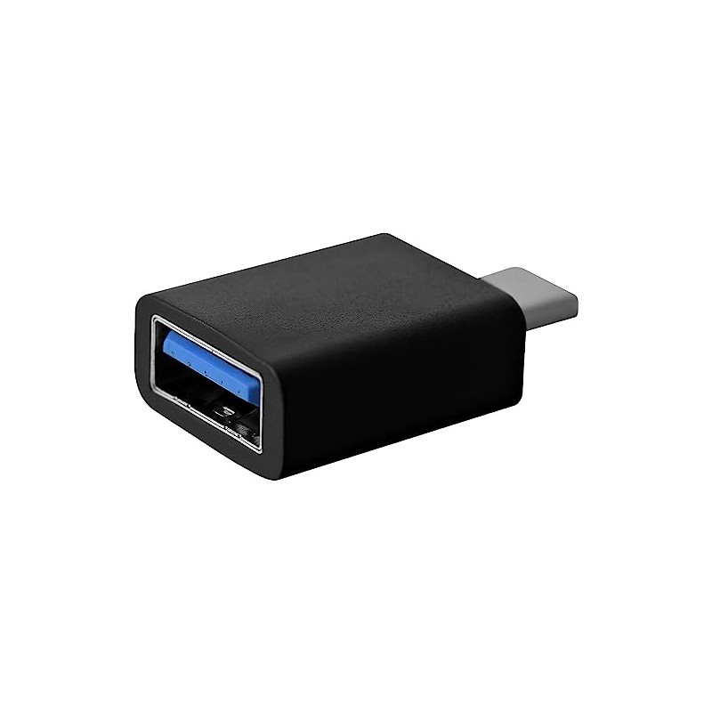 V7 USB-C to USB-A Adapter, Black Thunderbolt 3 Compatible USB-C