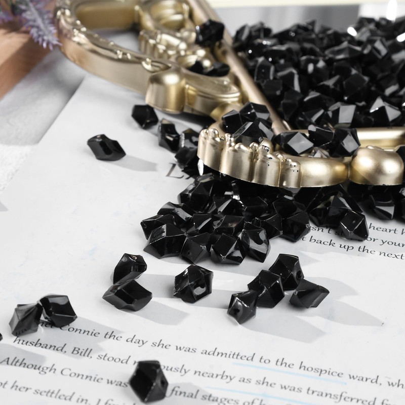 DomeStar Black Fake ice Black Fake ice Cubes Black Fake