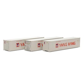 Athearn HO 40' Corrugated Low Container Yang Ming/New 3 ATH27051 HO Vehicles