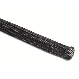 HellermannTyton 170-80150 HLB15-PET-BK-10M Braided Sleeve Black Polyester 5 to 5 mm 10 m