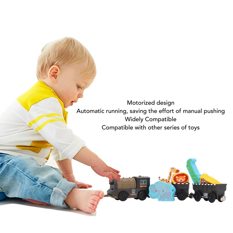 Electric Magnetic Animal Toy Train Set Preschool Educational Learning Toy