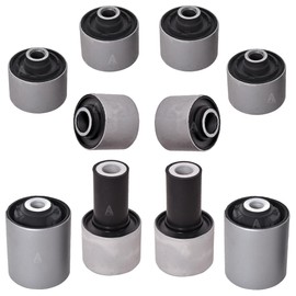 AUTOACER - Complete Front Upper & Lower Frontward + Rearward Control Arm Bushing Kit 10 Pcs for LS460, LS460L & LS600h Year 2007-2017 Left & Right, Fits RWD / 2WD Models, OEM 4861059125, 4863059125