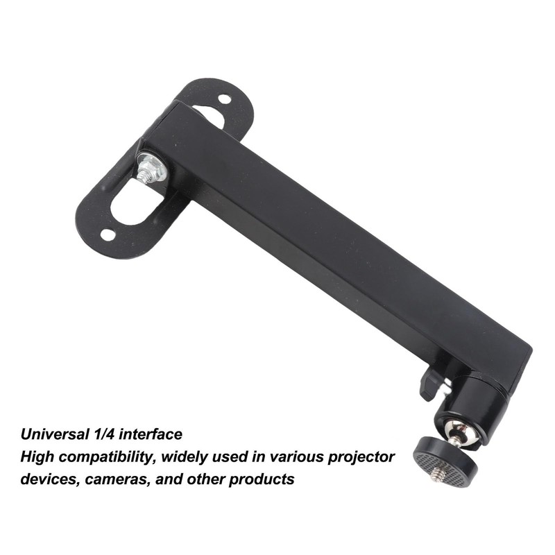 Yunseity Foldable Projector Wall Mount, 360° Rotation Adjustable Angle Projector