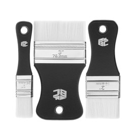 Bates- Flat Paddle Paint Brush Set, 3 Pack, Nylon Bristles Painting Brushes, Ergonomic Handle, Art Brushes for Acrylic Painting, Flat Paint Brush, Artist Paint Brushes for Acrylic Painting