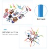 Golf Tee Hanger, 6Pcs Colorful Plastic Anti Lost Golf Tee