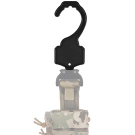 Tactical Belt Hanger for Cobra-Buckle Belts Airsoft Waistbelt Storage Display Accessories Hook (Black)