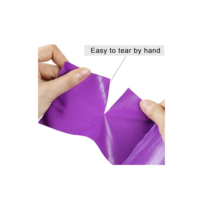 BOMEI PACK Cinta aislante de 4 pulgadas púrpura impermeable, resistente,