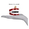 Old World Christmas Glass Blown Ornament Wind Up Teeth (44107)