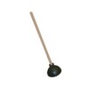 Thunder Group RYTP351A Toilet Plunger, 21" Long, Wood Handle, Rubber,