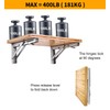 MINISOISO Folding Console Heavy Duty 350 mm Shelf Holder Stainless