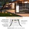 CLY Solar Landscape Spotlights, Solar Lights Outdoor IP66 Waterproof, Remote