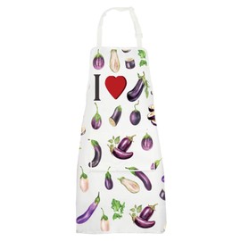 G2TUP Eggplant Aprons With Pockets Eggplant Themed Gifts Aubergine Kitchen Apron Veggies Gifts Veggies Apron (Eggplant)