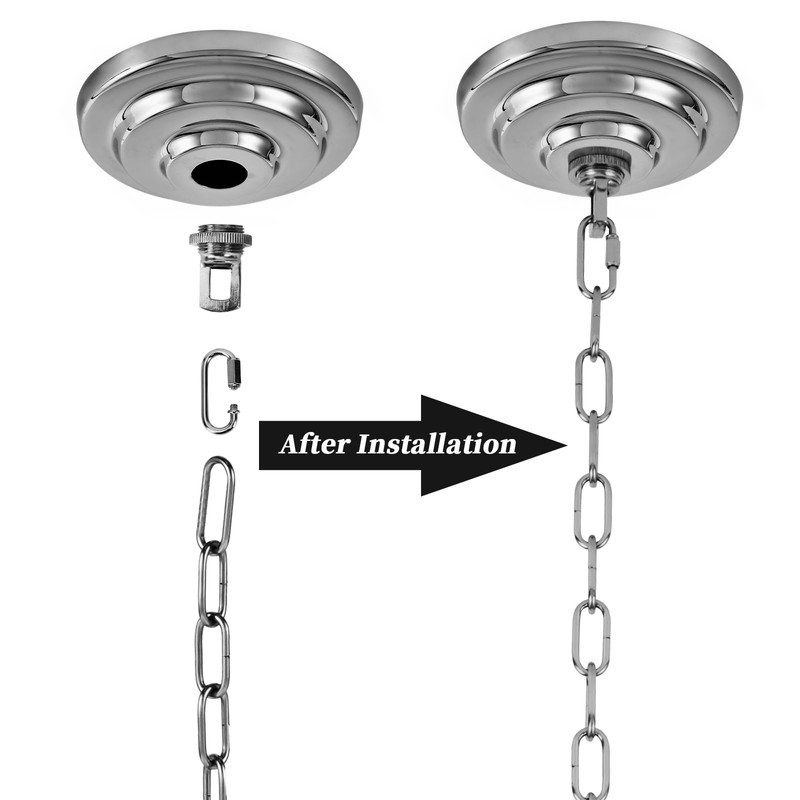 SHENGQINGTOP Heavy Duty Light Fixture Canopy Kit 5.3 Inches Diameter