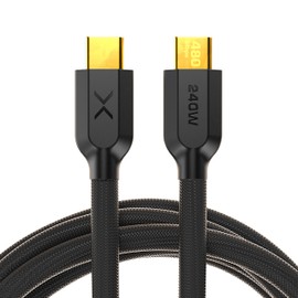 NOCO XGrid XC1: 240W USB-C to USB-C Cable – Type C Fast Charging Cord, USB-IF Certified, Smart E-Marker Chip, 480Mbps Data, UltraFlex Braided Nylon + Silicone Jacket, 3-Foot Durable Design