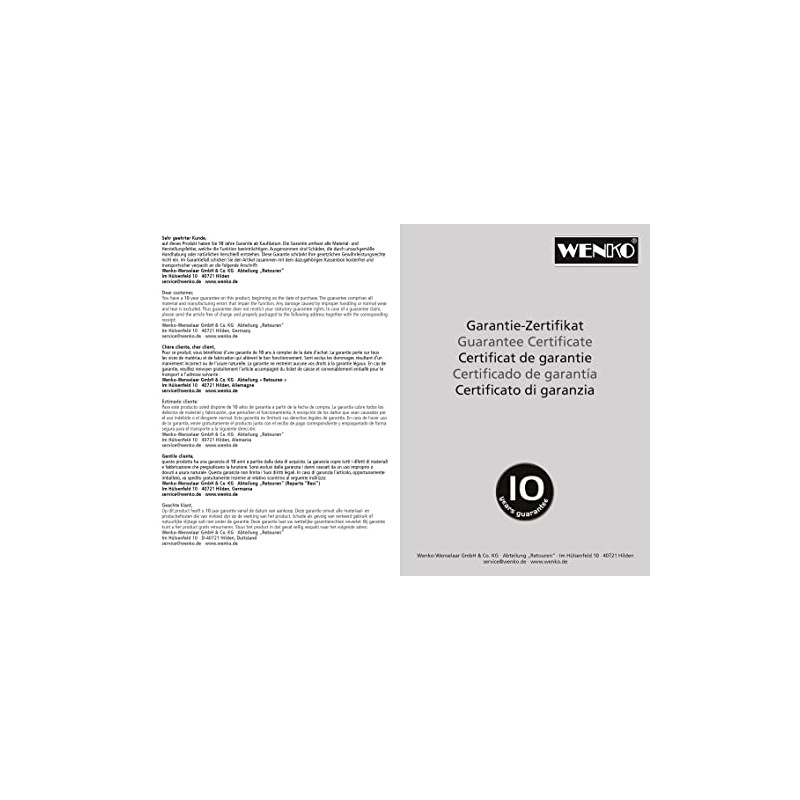 Wenko Premium 20416100 Soap Dispenser Stainless Steel / White 8.5